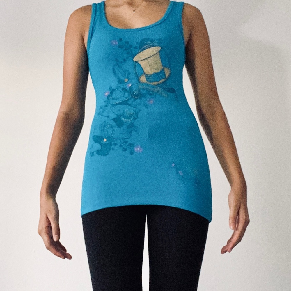 Disney: Blue Mad Hatter tank
